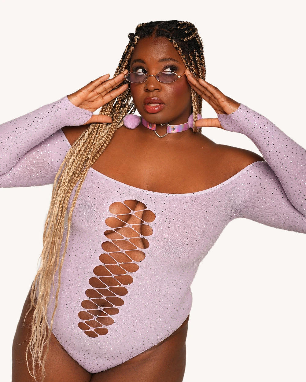 Spotlight Moments Bodysuit - Lavender 4 Spotlight Moments Bodysuit - Lavender - Image 4