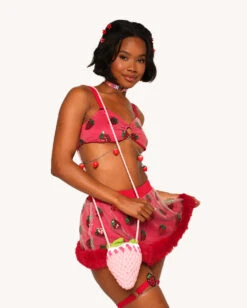 In Season Strawberry Top -Iheartraves Sale Store Strawberry Orchard Crossbody Bag Full