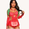 Strawberry Sweet Bodysuit Set -Iheartraves Sale Store Strawberry Sweet Bodysuit Set Front