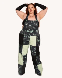 Sunflowerraver X IHR Get Bent Overalls -Iheartraves Sale Store Sunflowerraver x iHR Get Bent Overalls C1 Full