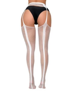 Take Me Suspender Fishnet Thigh Highs -Iheartraves Sale Store TakeMeSuspenderThighHighBack