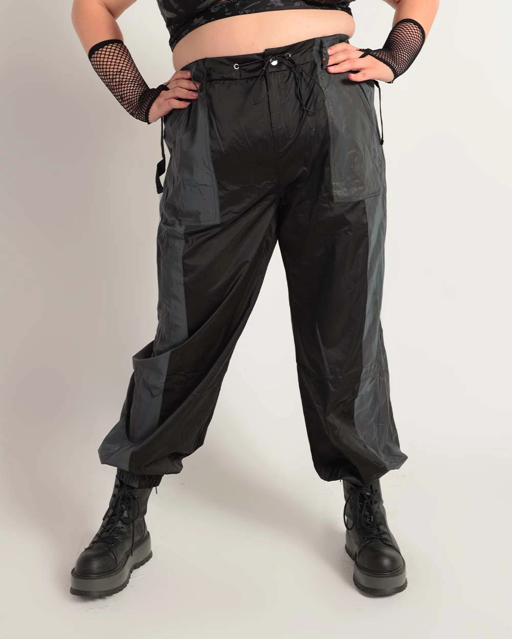 Time 2 Get Lit Rainbow Reflective Cargo Joggers 8 Time 2 Get Lit Rainbow Reflective Cargo Joggers - Image 8