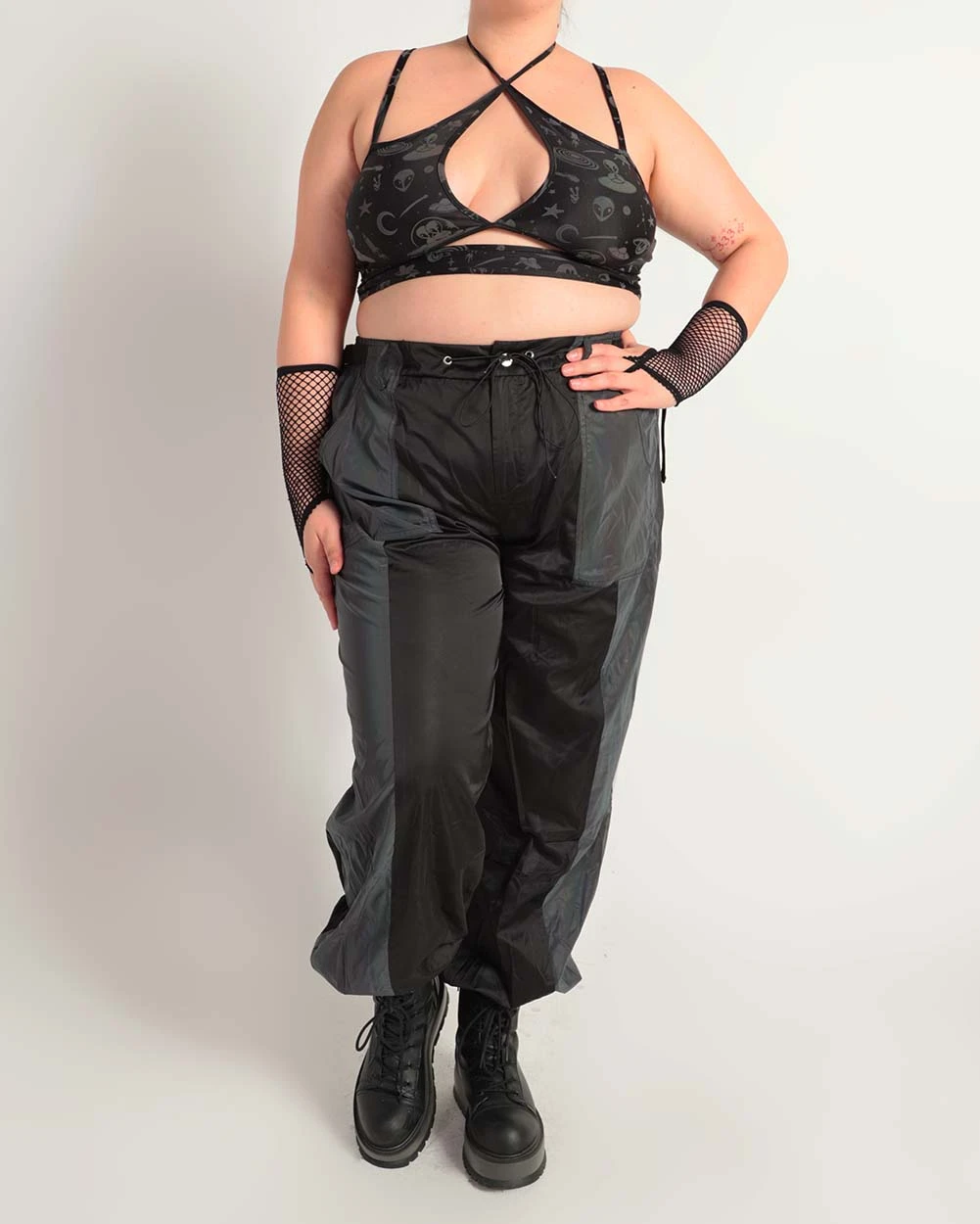 Time 2 Get Lit Rainbow Reflective Cargo Joggers 11 Time 2 Get Lit Rainbow Reflective Cargo Joggers - Image 11