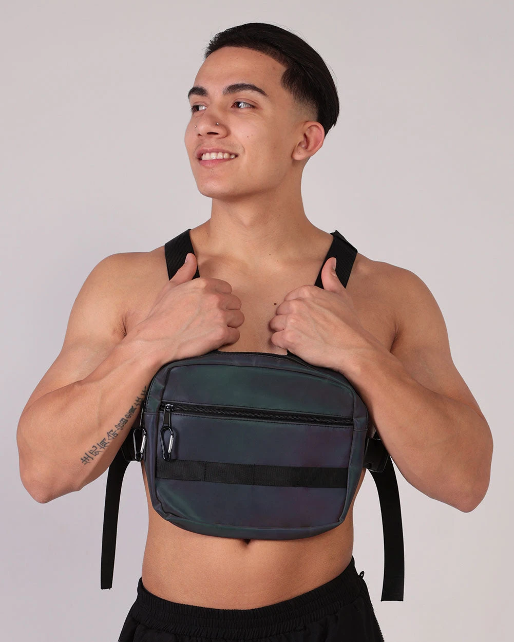Transcendence Rainbow Reflective Harness Chest Pack 2 Transcendence Rainbow Reflective Harness Chest Pack - Image 2