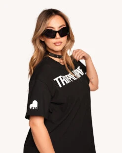 Trippie Hippie Oversized Tee -Iheartraves Sale Store Trippie Hippie Oversized Tee Wmn Side