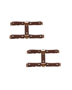 Vixen Vice O-Ring Pair Leg Garters 5 Vixen Vice O-Ring Pair Leg Garters -Iheartraves Sale Store VixenViceO RingPairLegGarters Brown