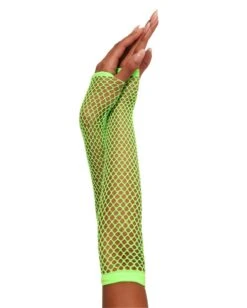 Warped Revelations Fingerless Fishnet Arm Warmers -Iheartraves Sale Store Warped Revelations Fingerless Fishnet Gloves NeonGreen Side 9cc5f39b 6992 4700 945a 8a9b1b855453