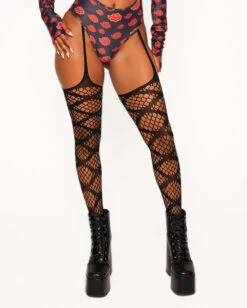 When The Lights Go Out Suspender Tights