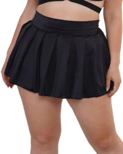See U After Class Pleated Mini Skirt -Iheartraves Sale Store Womens Bottoms See U After Class Pleated Mini Skirt Black Cuve1 front