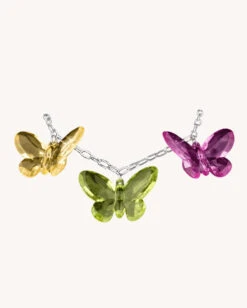 Jelly Butterfly Chain Necklace